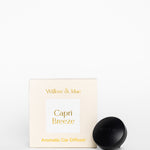 Willow & Mae Capri Breeze aromatic car diffuser packaging on a white background