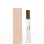 Perfume bottle and packaging with 'Sue Thal' branding on a white background