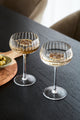 Ripple Light Amber Cocktail Glass