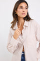 You Got This Ecru Stripe Poplin Oversized Shirt