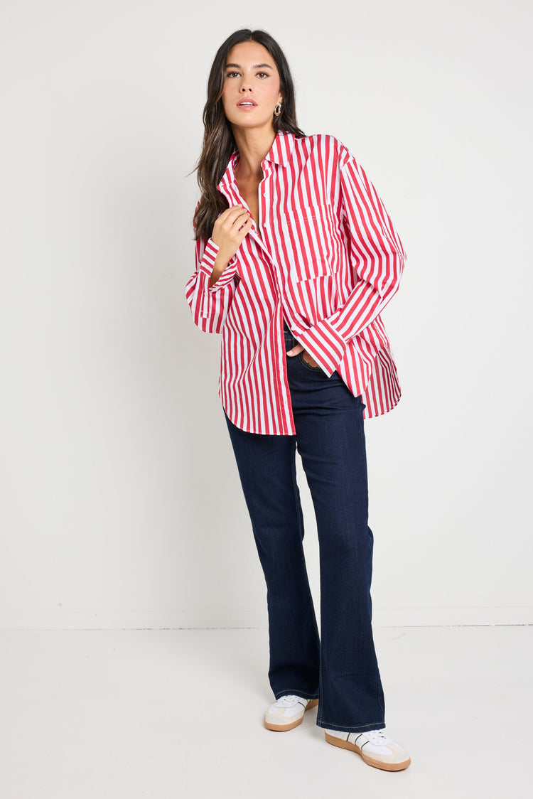 STORIES BE TOLD YOU GOT THIS STRIPE OVERSIZED SHIRT main image 0
