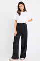 Zoey Black Tailored High Rise Wide Leg Pocket Pants