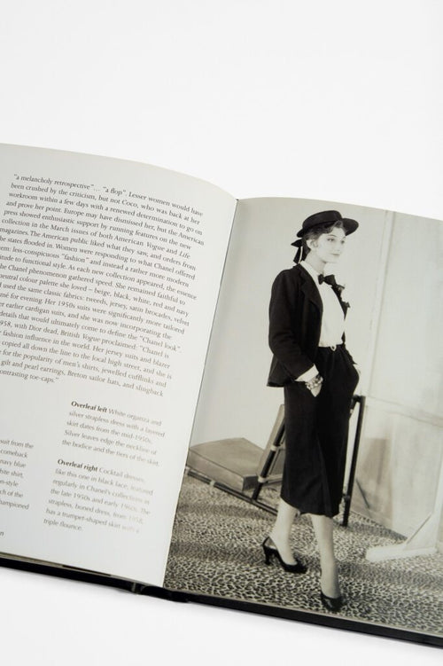 Double page spread of image and text from Little Book of Chanel