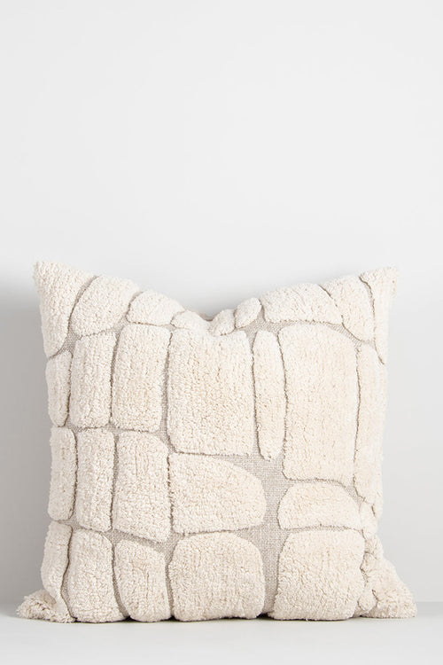 beige linen cushion