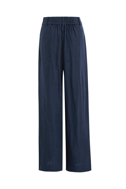 blue linen pant