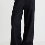 Boardwalk Black Ramie Extended Waist Pants