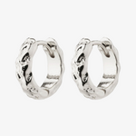 silver hoop earrings