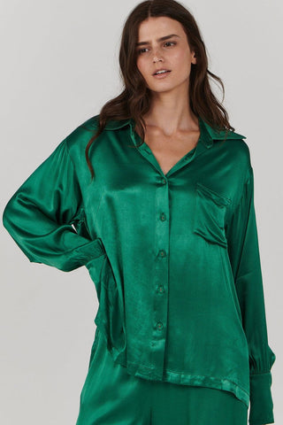 Bailee Emerald Green LS Shirt