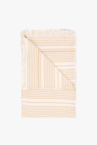 Charter Clay Striped Woven Towel HW Linen - Teatowel, Table, Bedding, Towel Layday   