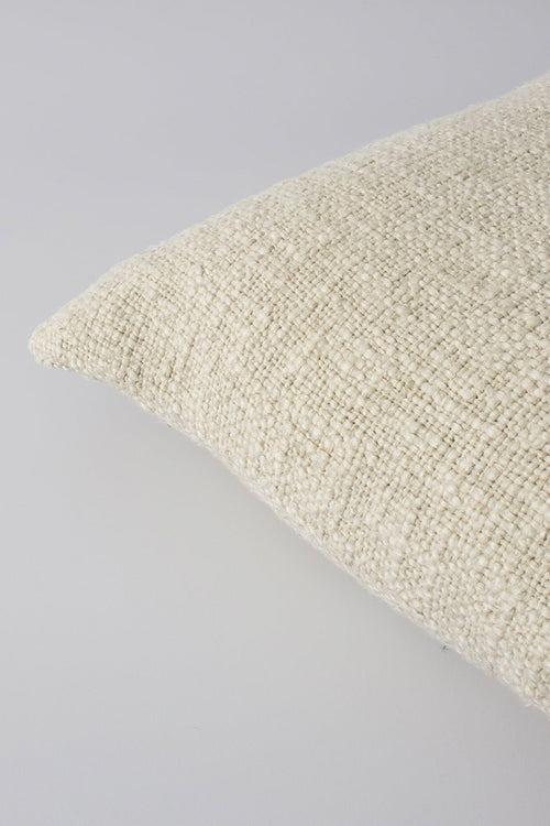 white textured pillow