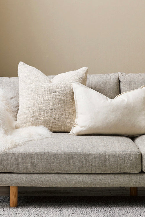 white textured pillow