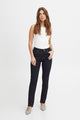 Emma Dark Unwashed High Waisted Straight Leg Jean