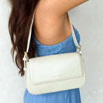 Date Night Cream Shoulder Bag