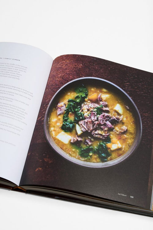 Pages with image and text from cookbook titled Kai Feast by Christall Lowe