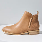 Douglas Tan Leather Ankle Boot