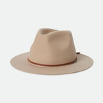 Wesley Sand Brown Fedora Hat ACC Hats Brixton   