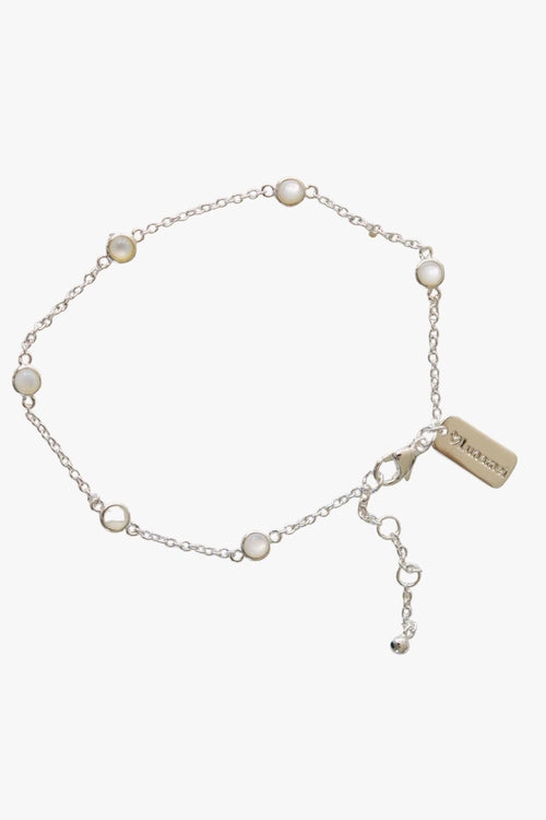 Elara Mother Of Pearl Sterling Silver Plated Bracelet ACC Jewellery Love Lunamei   