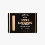 Exfoliating Bar Soap - Spiced Sandalwood 170gm HW Mens Barrel and Oak   