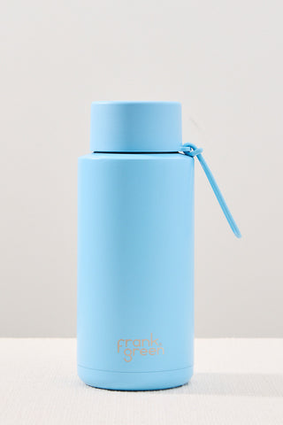 blue drink bottle