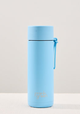 Blue drink bottle