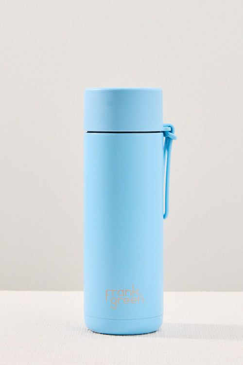 Blue drink bottle