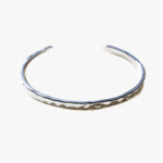 Gaia Sterling Silver Plate Soft Hammered Cuff Bangle ACC Jewellery Love Lunamei   