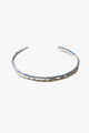Gaia Sterling Silver Plate Soft Hammered Cuff Bangle