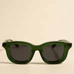 Chelsea Forest Chunky Round Sunglasses