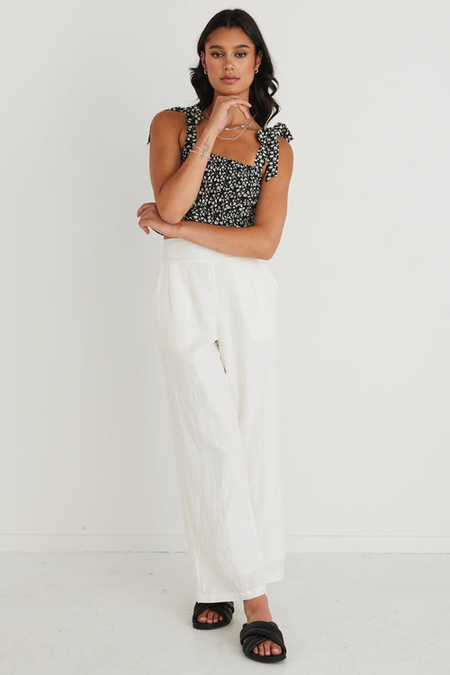 Buy Linen Palazzo Pants / Loose Wide Leg Linen Trousers / MITS Online in  India - Etsy