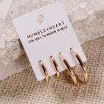 Gold earring set