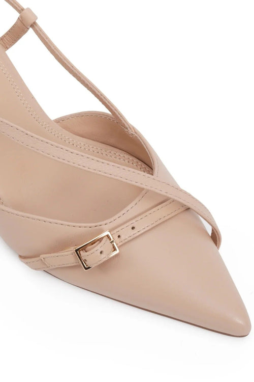 Nude Aymara slingback heel