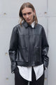 Maude Black Vegan Leather Jacket
