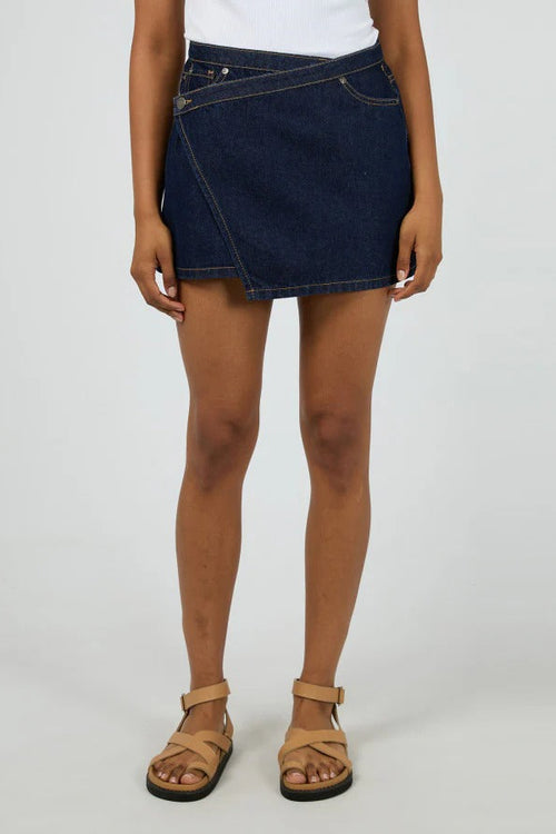 Lenni Indigo Denim Mini Skort