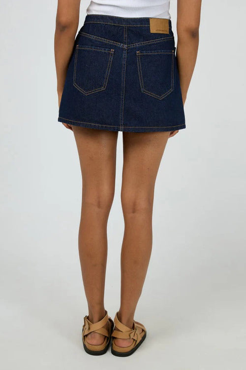 Lenni Indigo Denim Mini Skort