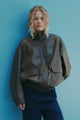 Lyla Umber Chocolate Vegan Leather Jacket