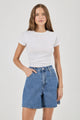 Super Mirage Evie Mid Blue Denim Short