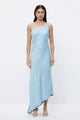 Goldie Sky Floral Bead Assymetric Strappy Maxi Dress