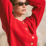 Aimes Shell Deep Coral Cardigan