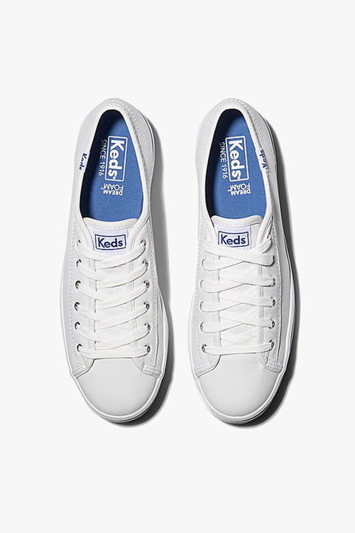 Triple Kick White Leather Mid Sneaker ACC Shoes - Sneakers Keds   