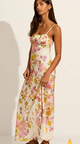 Lavinia White Floral Strappy Maxi Dress