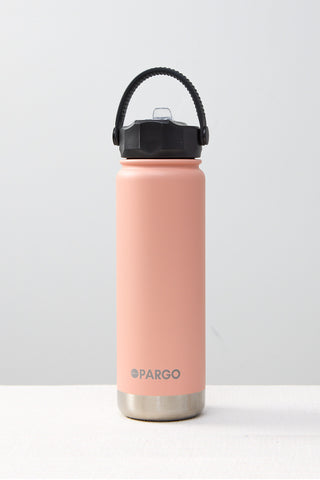 Pink reusable drink bottle