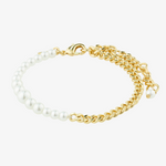 gold and pearl bracelet