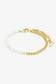 Relando Pearl + Gold Plated Beaded Bracelet