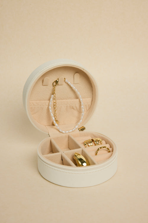 White jewellery case