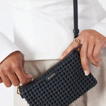 Lily Black Braid Crossbody Bag ACC Bags - All, incl Phone Bags Saben   