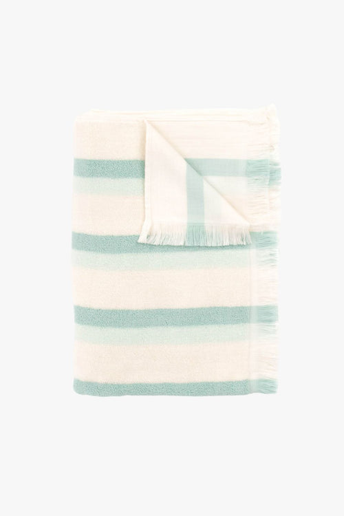 Shallows Sky French Terry Striped Towel HW Linen - Teatowel, Table, Bedding, Towel Layday   