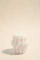 Twisted Raindrop Small Handmade Soy Ivory Candle