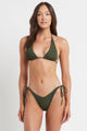 Sofie Khaki Eco Triangle Bikini Top OS
