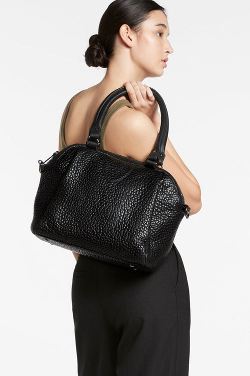 Force of Being Black Bubble Leather Handbag ACC Bags - All, incl Phone Bags Status Anxiety   