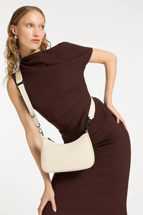 Chalk leather crossbody bag 